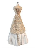 Paper Dress with Accordion Style Skirt Mannequin