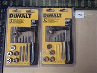 DEWALT Tap and Hex sets (mostly new and complete)