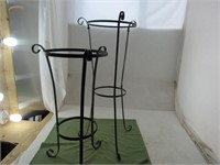 Pair of Metal Stands for Table or Plants