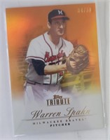 2010 Topps Tribute #95 Warren Spahn 34/50