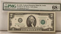 US $2 St. Louis FRN *Star* PMG 68 EPQ