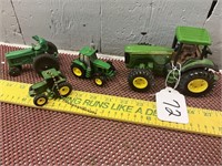 JD Tractor Light Pull, Auburn Rubber Toy,more