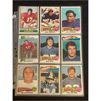 (46) 1970's Topps Football Cards