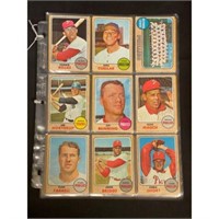 (70) 1968 Topps Baseball Cards