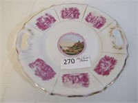 Victorian Plate, Marked KPM - 10" Dia