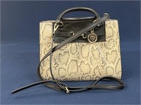 Anne Klein snake pattern handbag, in like new