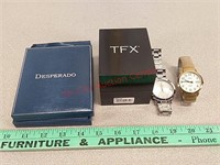 Desperado, tfx, & timex watches