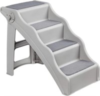 $68-Basics Foldable Steps For Dogs & Cats, Grey