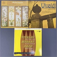 Vivaldi Classical Music Vinyl Albums Set of Three