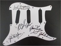 Led Zeppelin Band Signed Guitar Pickguard