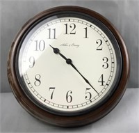 Arbor and emery analog wall clock