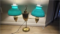 Double Brass Lamp