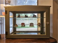 Display Case with Mini Homes