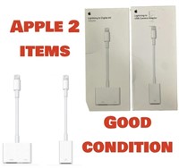 2 ORIGINAL APPLE ITEMS LIGHTNING TO DIGITAL AV  /