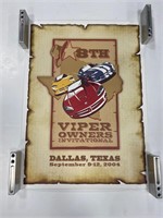 2004 Dodge Viper Owners Texas Invitational Poster