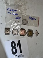 6 Vintage Elgin Watches