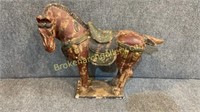 20thC Carved Woode Tang Horse