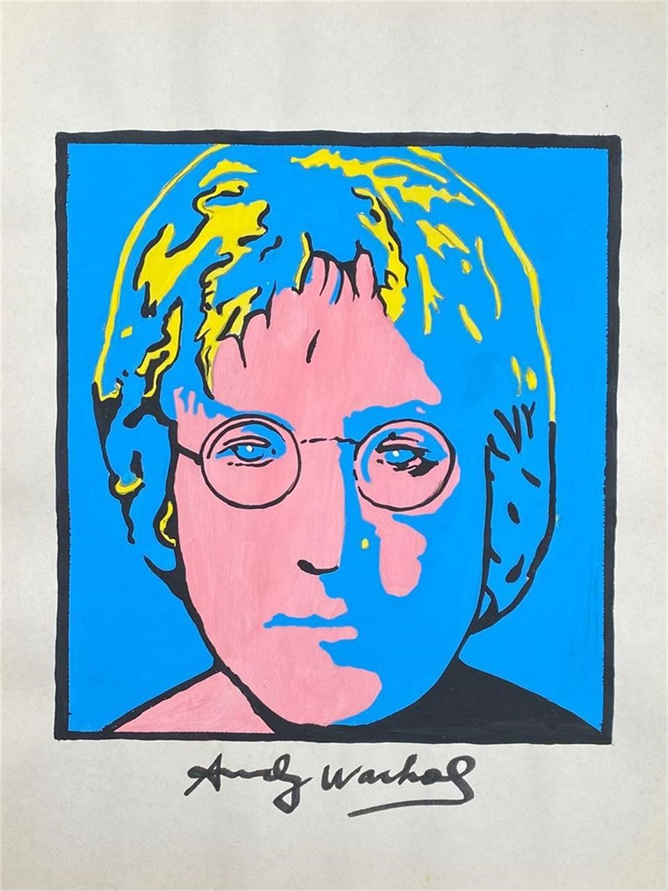 Andy Warhol  John Lennon   Replica Reprint