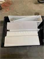 7 white binders