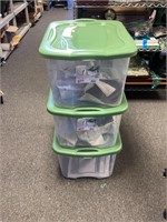3 Sterilite totes with lids