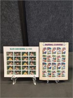 Lot of Collector Baseball Stamps, full sheets