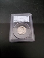 1981 -D PCGS MS65 QUATER COIN