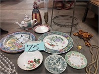 Various Plates, Jewelry bag & More
