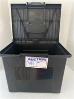 Plastic Black File Box