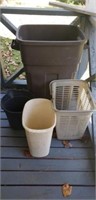 Outdoor trash can, bucket, sm trash can,