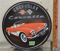 Chevrolet Corvette metal sign