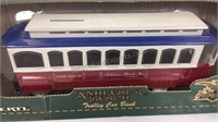 Anheuser-Busch trolley car bank in package