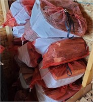 Clean Clear Dry Cedar Firewood x 13 bags
