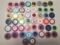 50 Casino & Advertising Chips