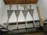 Four Tent Pegs
