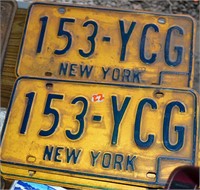 License Plates - NY matching set