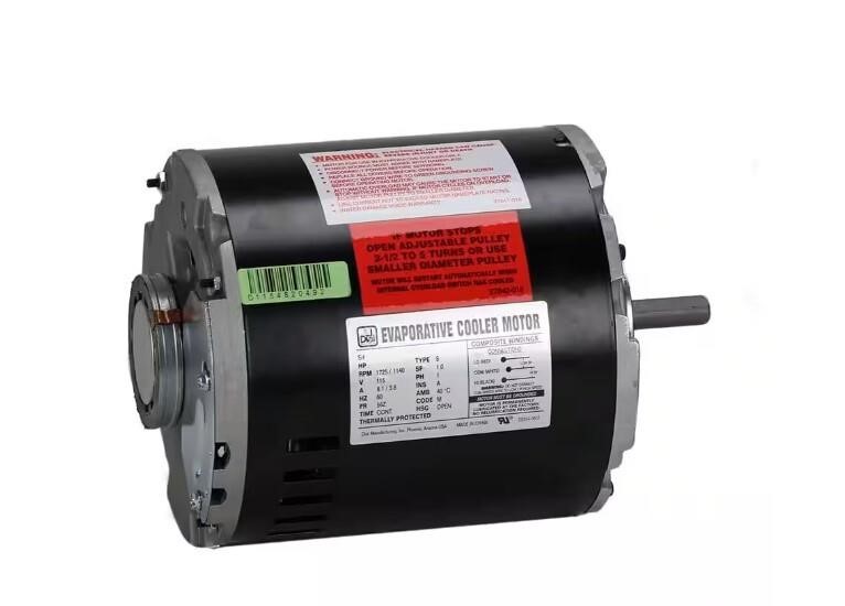 $105  Steel, Copper, Zinc Evaporative Cooler Motor