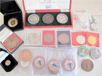 Various Qantas, Soccer, Judo, Sports medals
