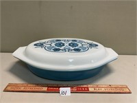 NICE VINTAGE PRYEX DIVIDED COVERED DISH