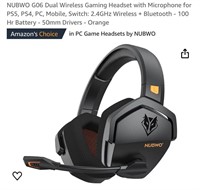 NUBWO G06 Dual Wireless Gaming Headset