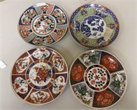 Four Modern Imari Porcelain Plates