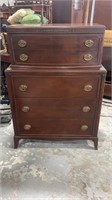 Mahogany Duncan Phyfe Chest on Chest