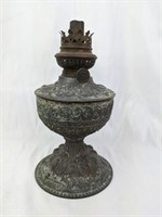 Antique Cast Metal Lamp