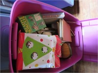 TOTE - BOOKS, JEWERLY, KITCHEN ITEMS AND MORE
