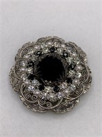 BEAUTIFUL ETCHED MAGNETIC BROOCH
