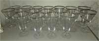 18 Stemmed & Etched Fostoria Glasses