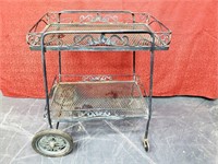 Wrought Iron Tea & Garden Cart
