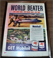 Framed Mobil advertising