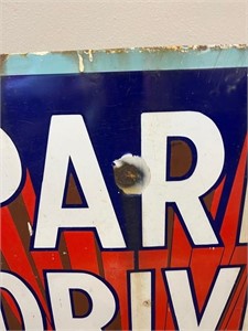Original Enamel Sign: Park Drive Plain & Cork