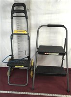 Collapsible Step Stool And Collapsible Handcart