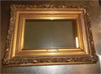 ornate gold framed mirror 18" x 24" including